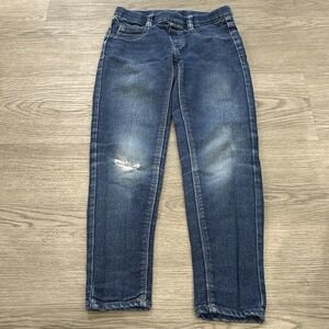 Real Love Distressed Denim Pull On Jeggings | Girls Size 7